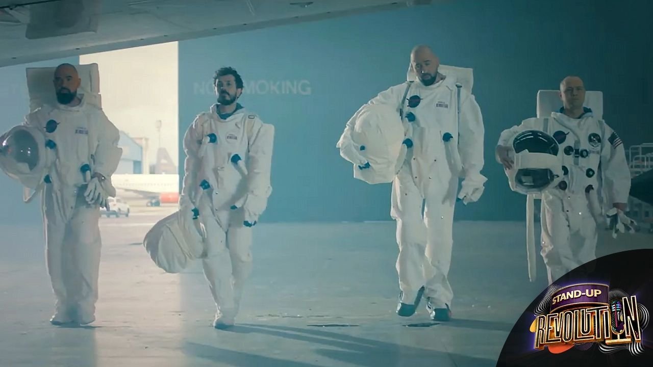 Stand-Up Revolution backdrop