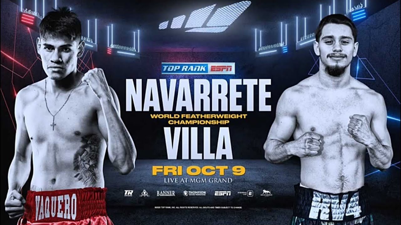 Emanuel Navarrete vs. Ruben Villa backdrop