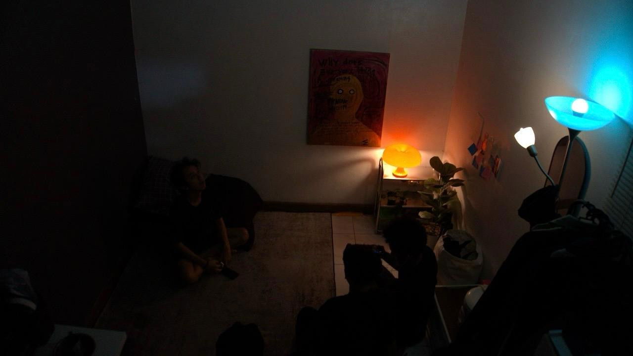 Behind The Maestro backdrop