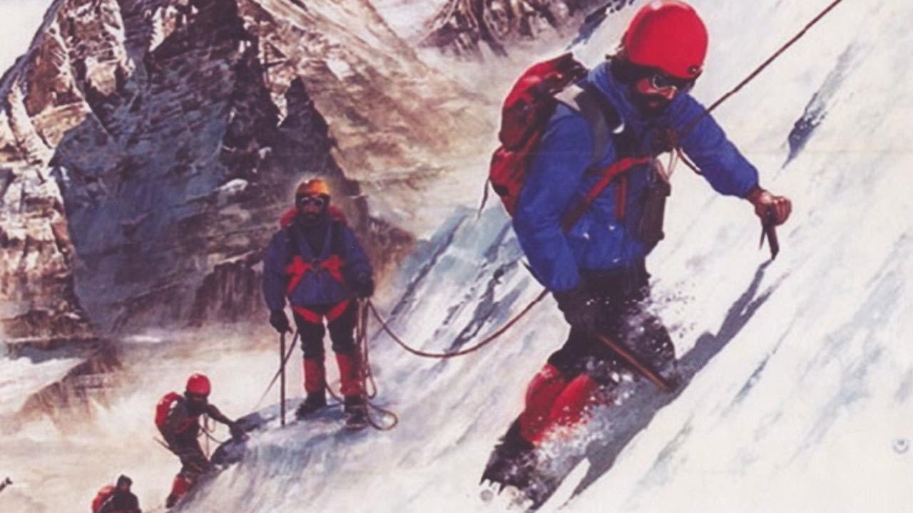 Giganten der Alpen "Montblanc,Eiger Nordwand,Matterhorn" backdrop