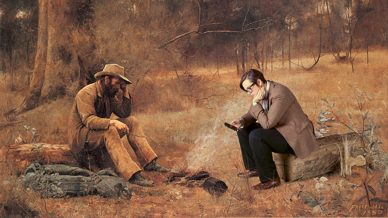 Hannah Gadsby's OZ backdrop