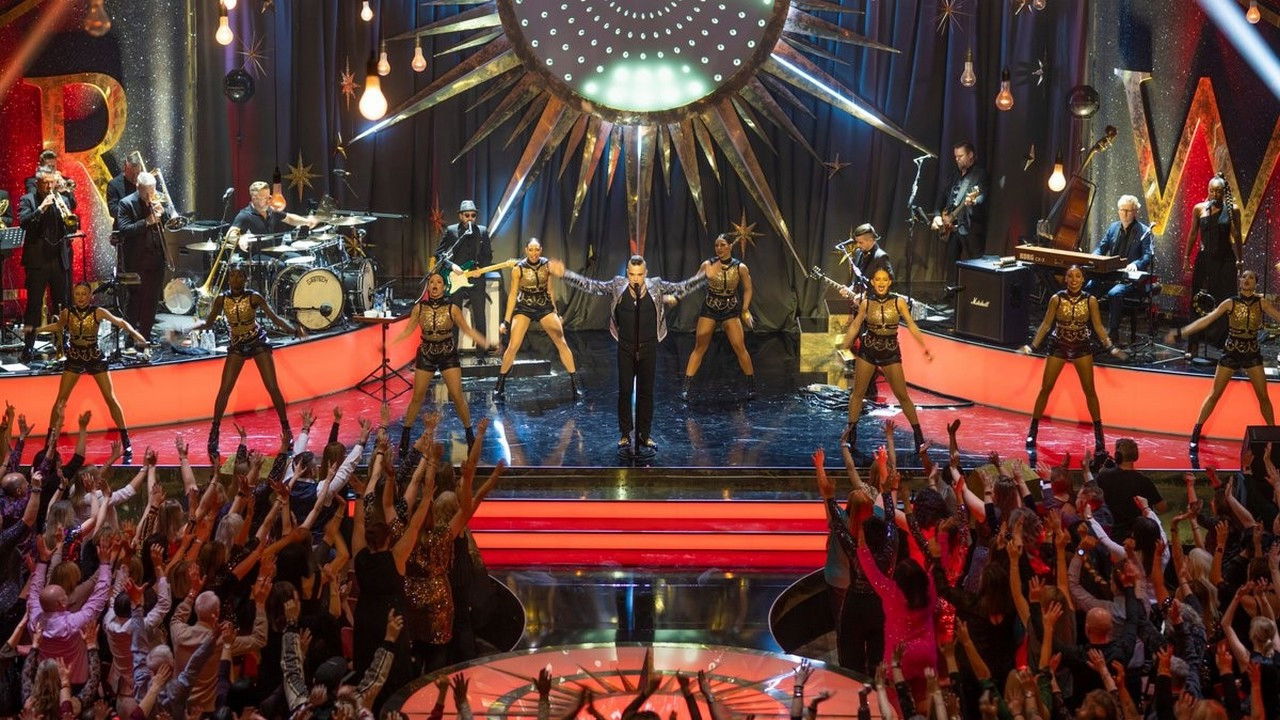 It's Not the Robbie Williams Christmas Show backdrop