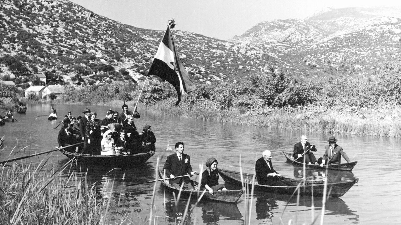 People of the Neretva River backdrop