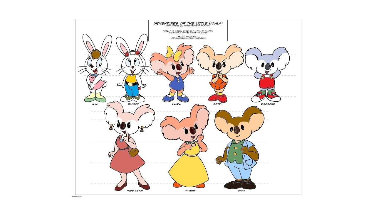 Adventures of the Little Koala backdrop