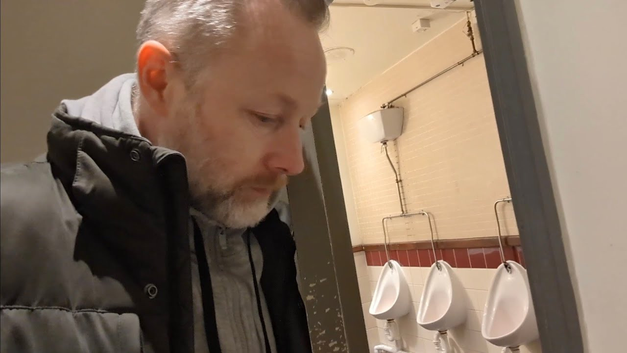 Nighttime walk in the cold for a hot cuppa backdrop