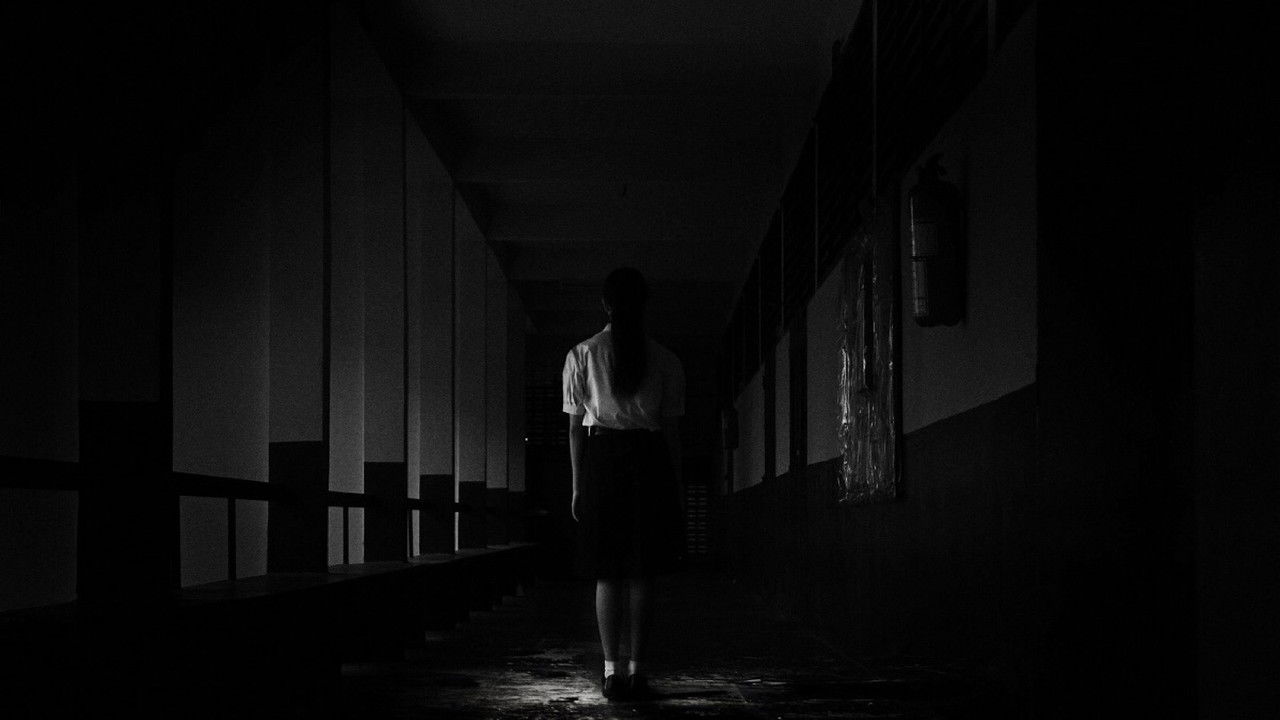 Haunted School backdrop