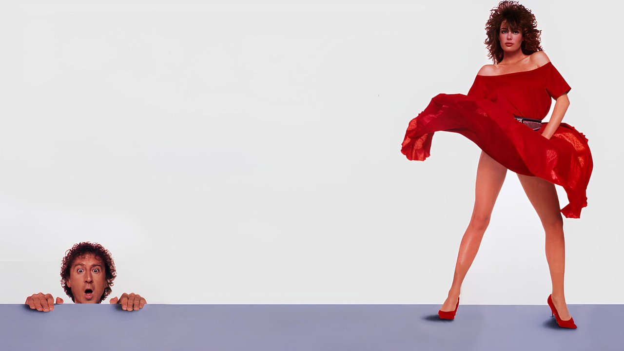 The Woman in Red backdrop