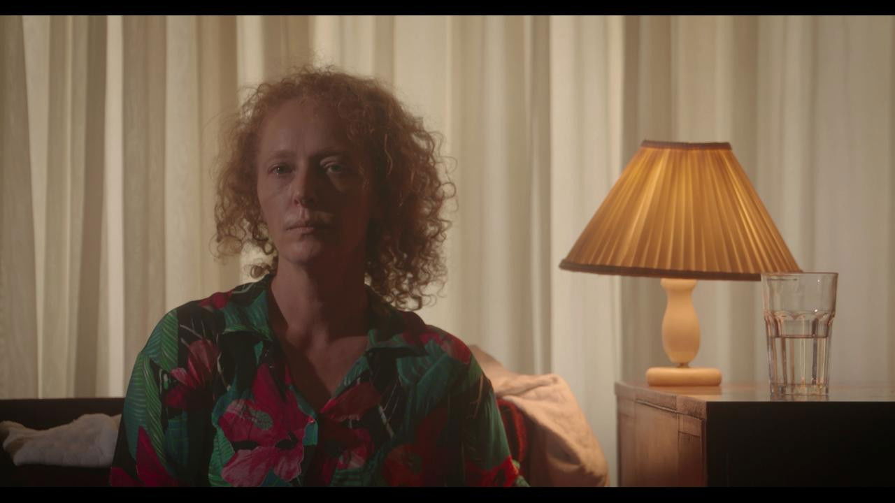 The Woman in Purple backdrop