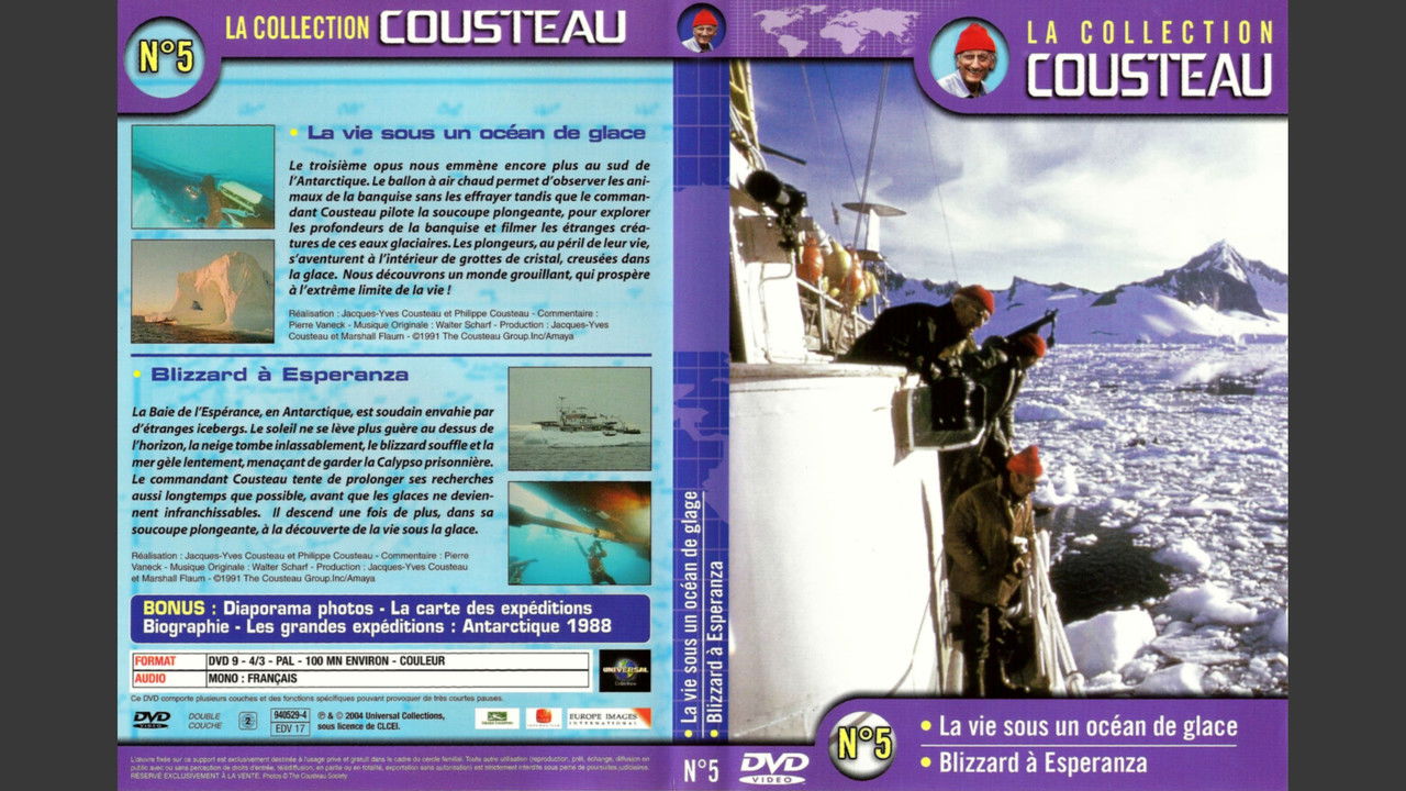 The Cousteau Collection N°5-1 | Life Under an Ocean of Ice backdrop