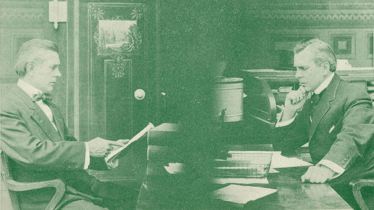 The Three Valises backdrop