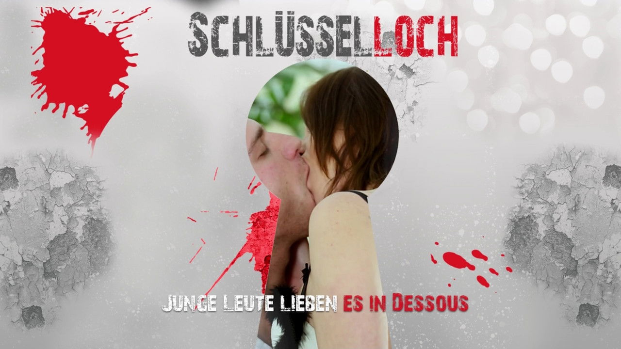 Schlüsselloch - Junge Leute lieben es in Dessous backdrop
