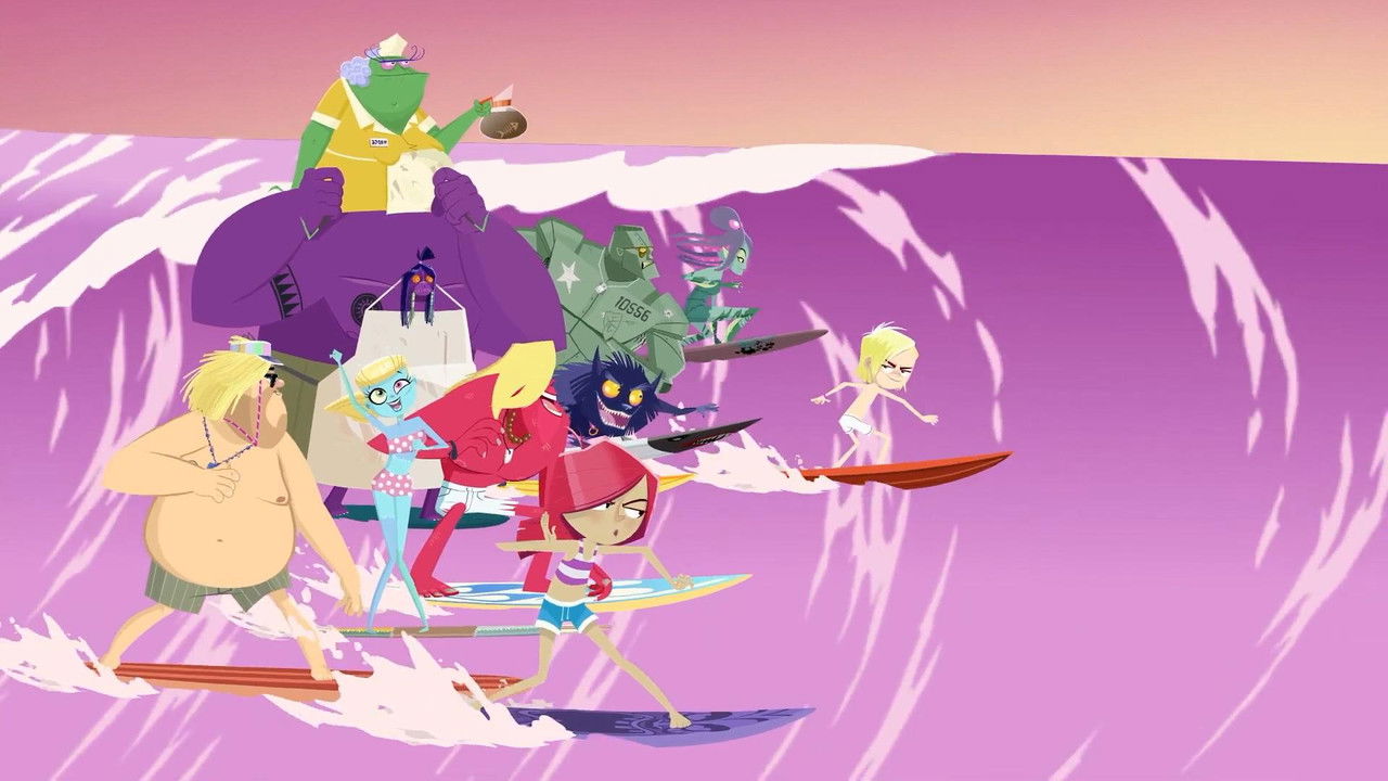 Monster Beach backdrop