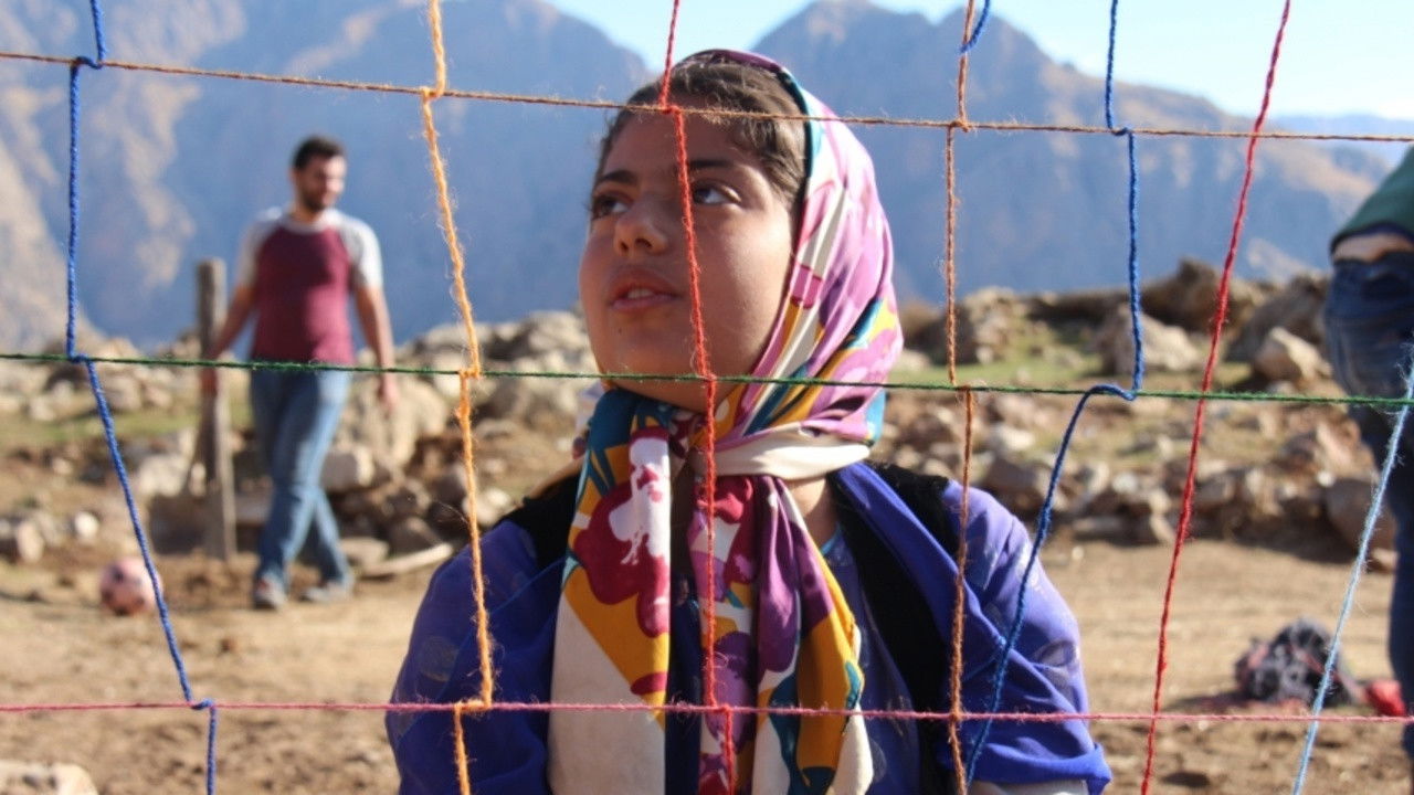 The Blue Girl backdrop
