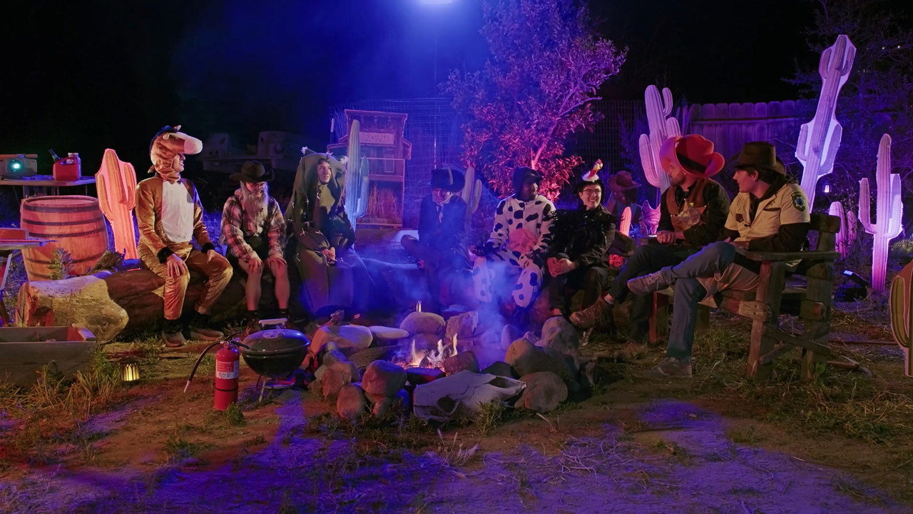 Scare the Coyote backdrop