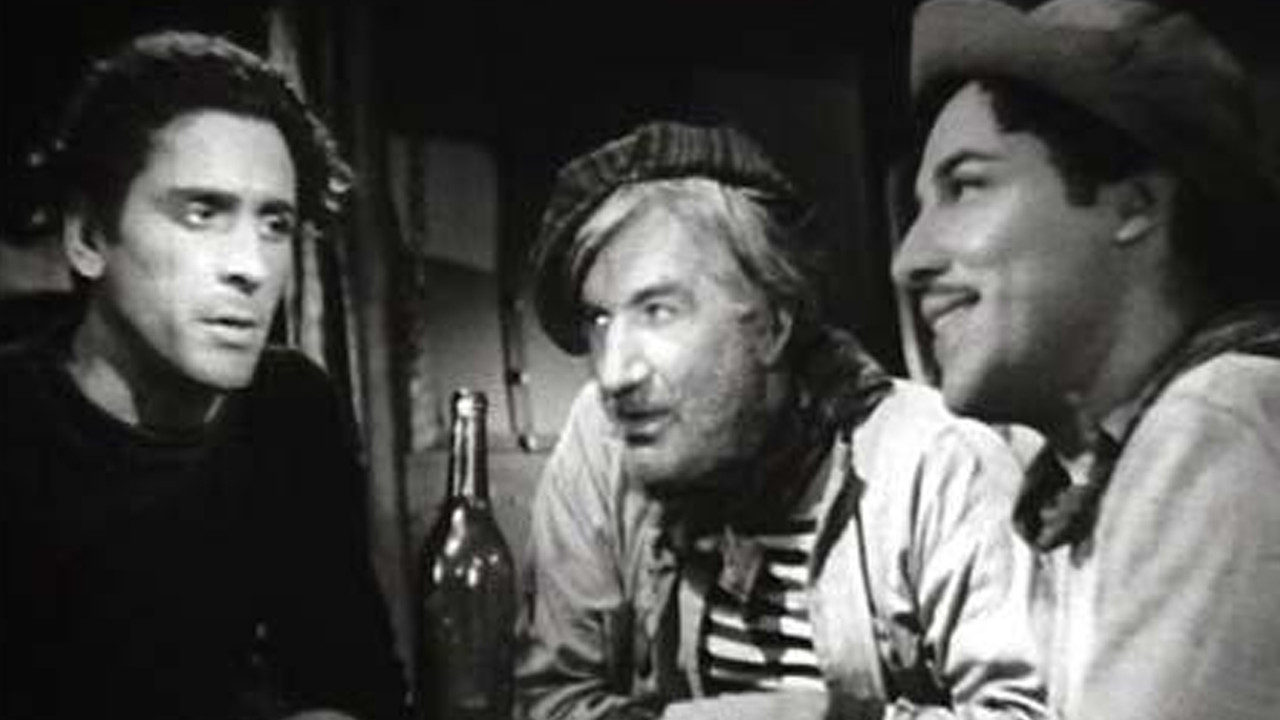 Three Men of the River backdrop