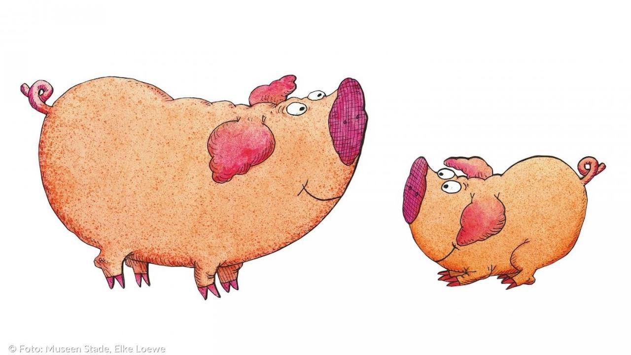 Piggeldy & Frederick backdrop