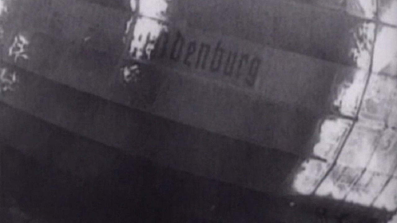 The Hindenburg backdrop