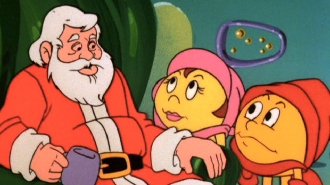 Christmas Comes to Pac-land backdrop