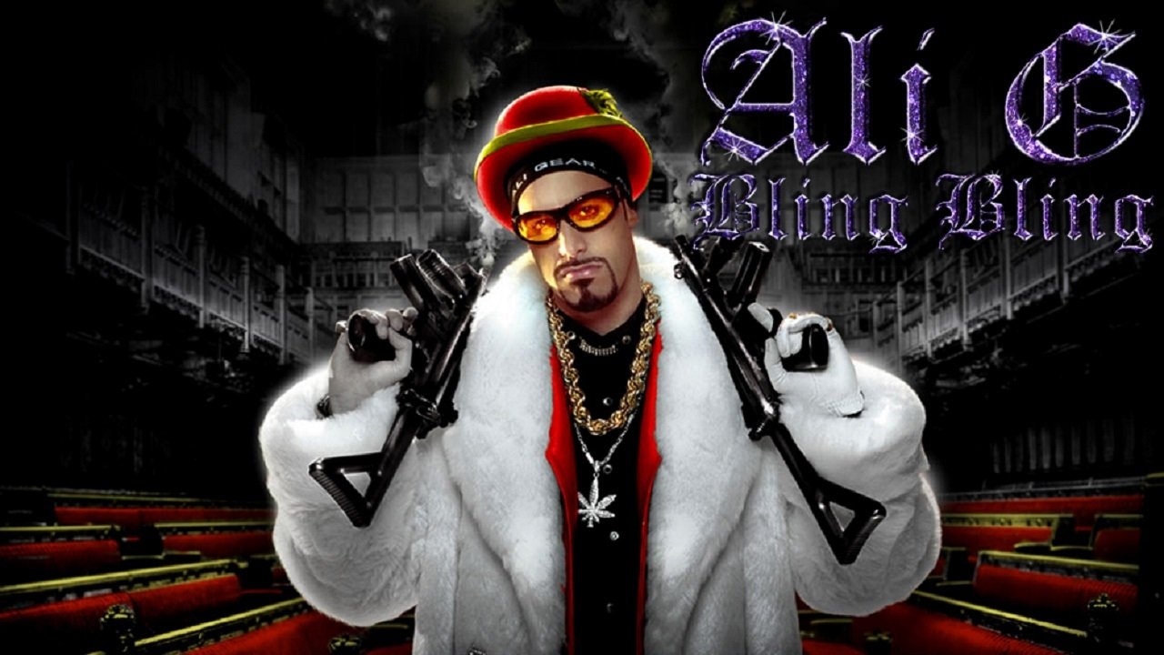 Ali G: Bling Bling backdrop