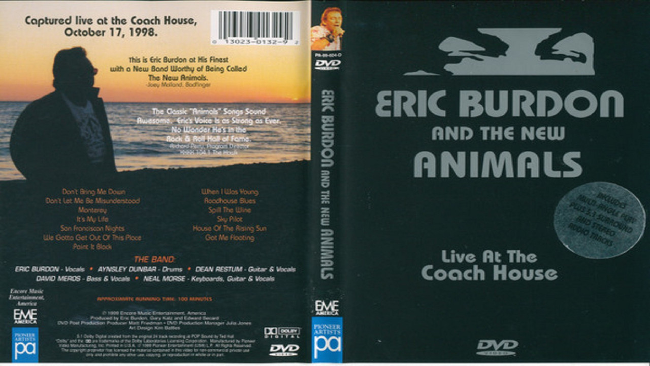 Eric Burdon & The New Animals: Live at the Coach House backdrop