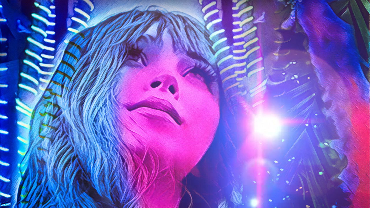 Girl in the Palms backdrop