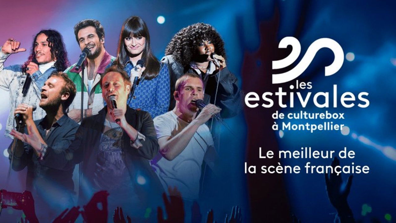 Barbara Pravi  - Les estivales de Culturebox à Montpellier 2022 backdrop