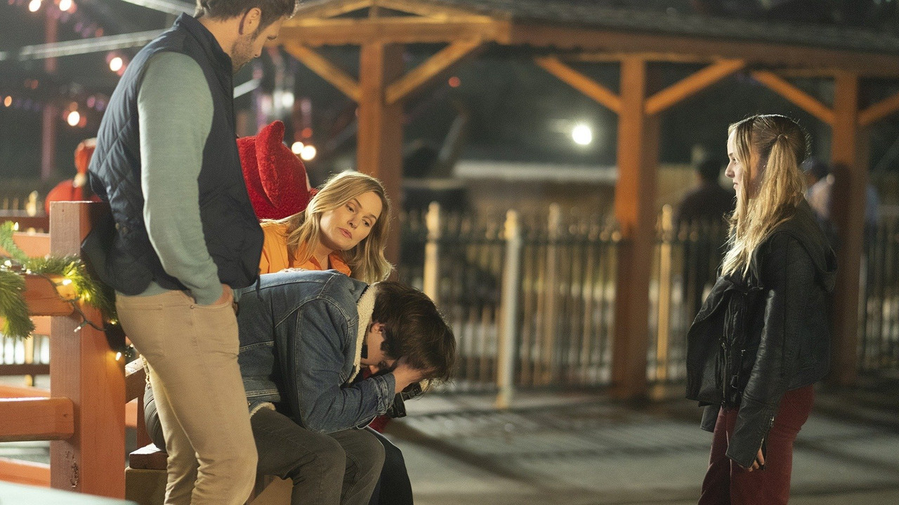 A Unicorn for Christmas backdrop