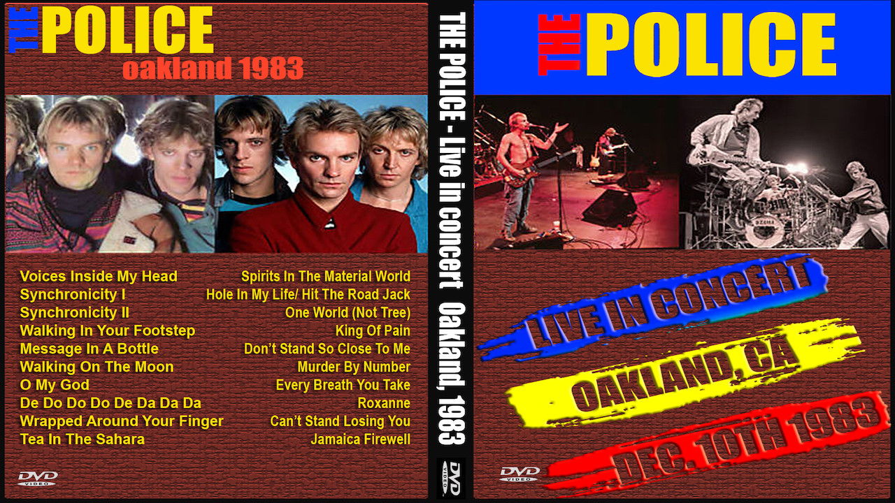 The Police - Live In Oakland backdrop