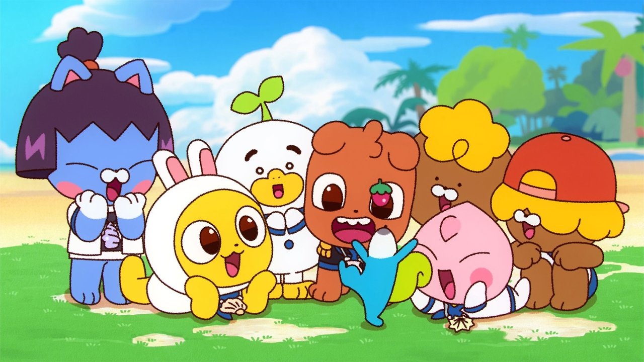 Yellow Muzi & Friends backdrop