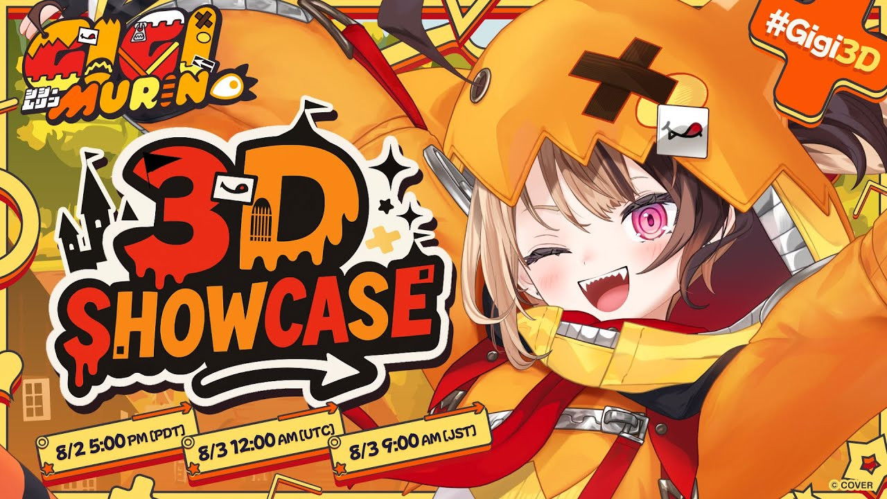 【3D DEBUT】GIIII~MURIN! × 3D Gigi Murin desu #GIGI3D backdrop