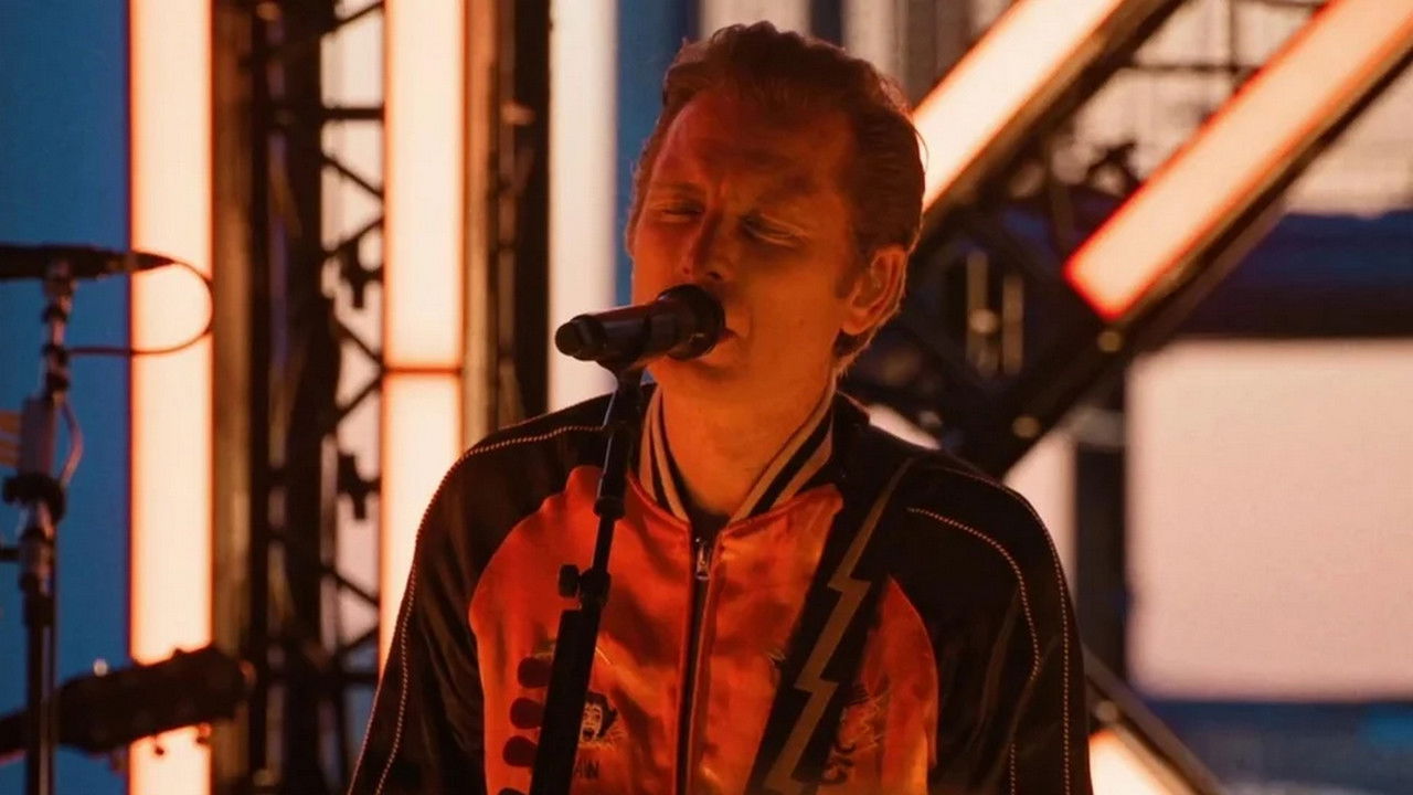 Franz Ferdinand en concert privé au Centre Pompidou backdrop