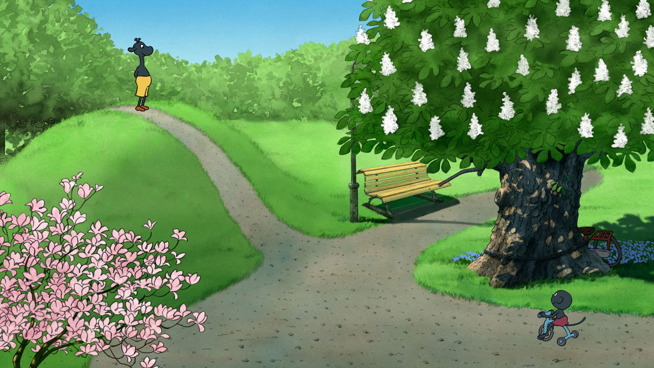 Giraffens cykel backdrop