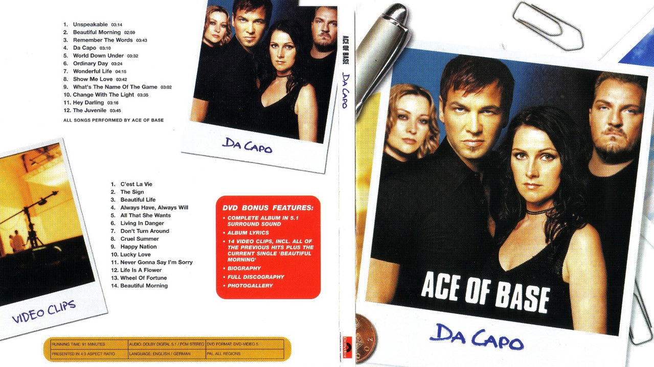 Ace of Base - Da Capo backdrop