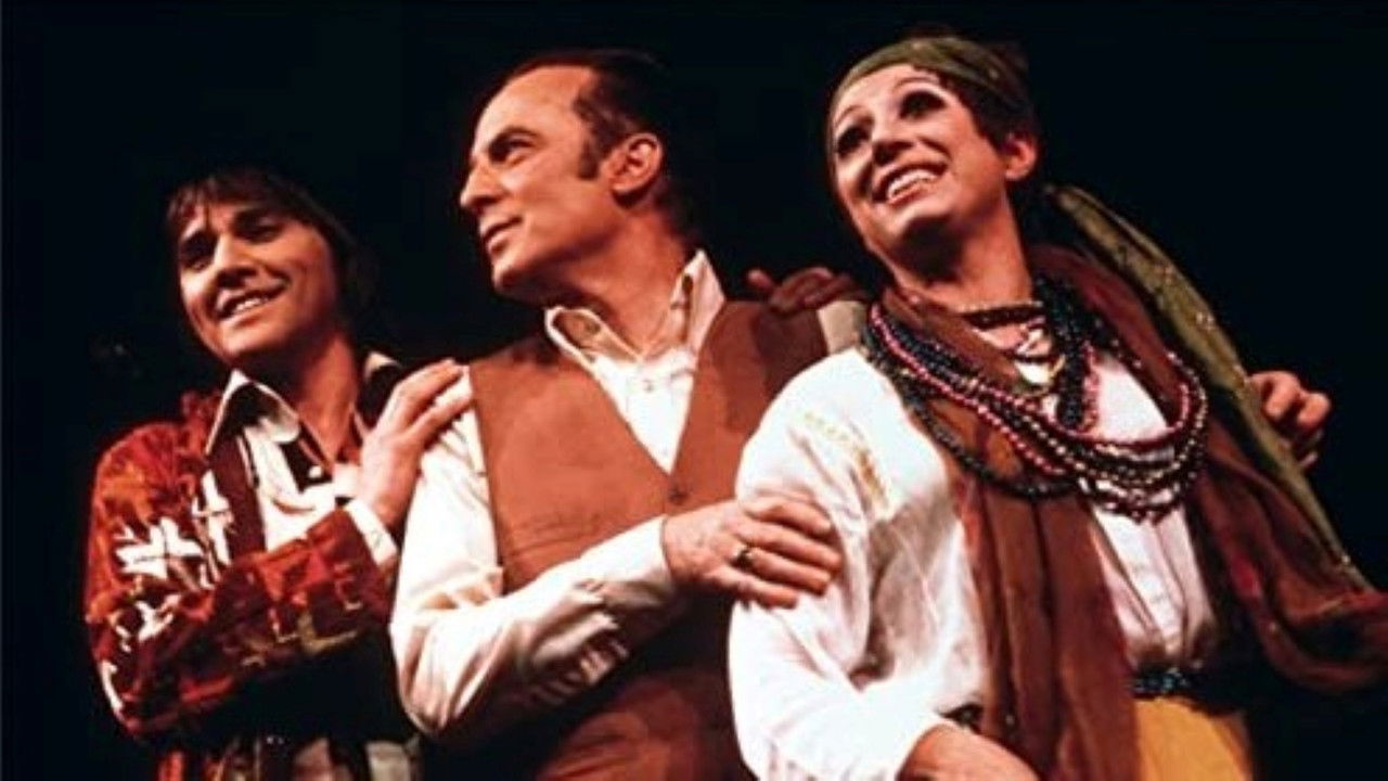 Wim Sonneveld with Willem Nijholt and Corrie van Gorp backdrop