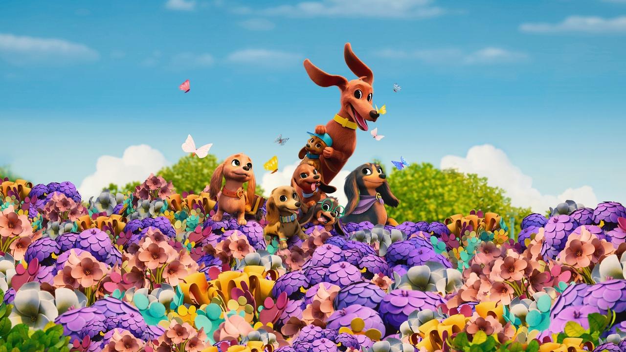 Pretzel and the Puppies backdrop