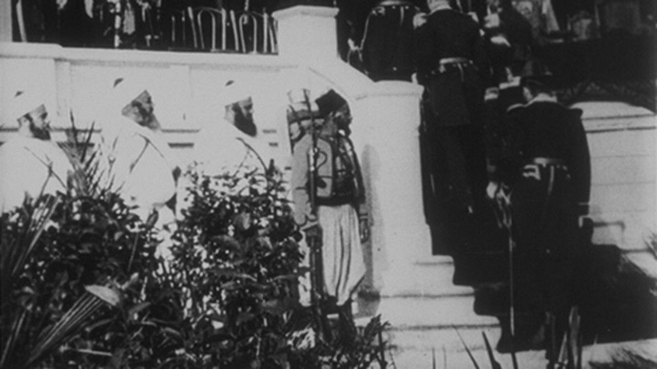 Arrivée à la revue d’Alger de la délégation anglaise backdrop