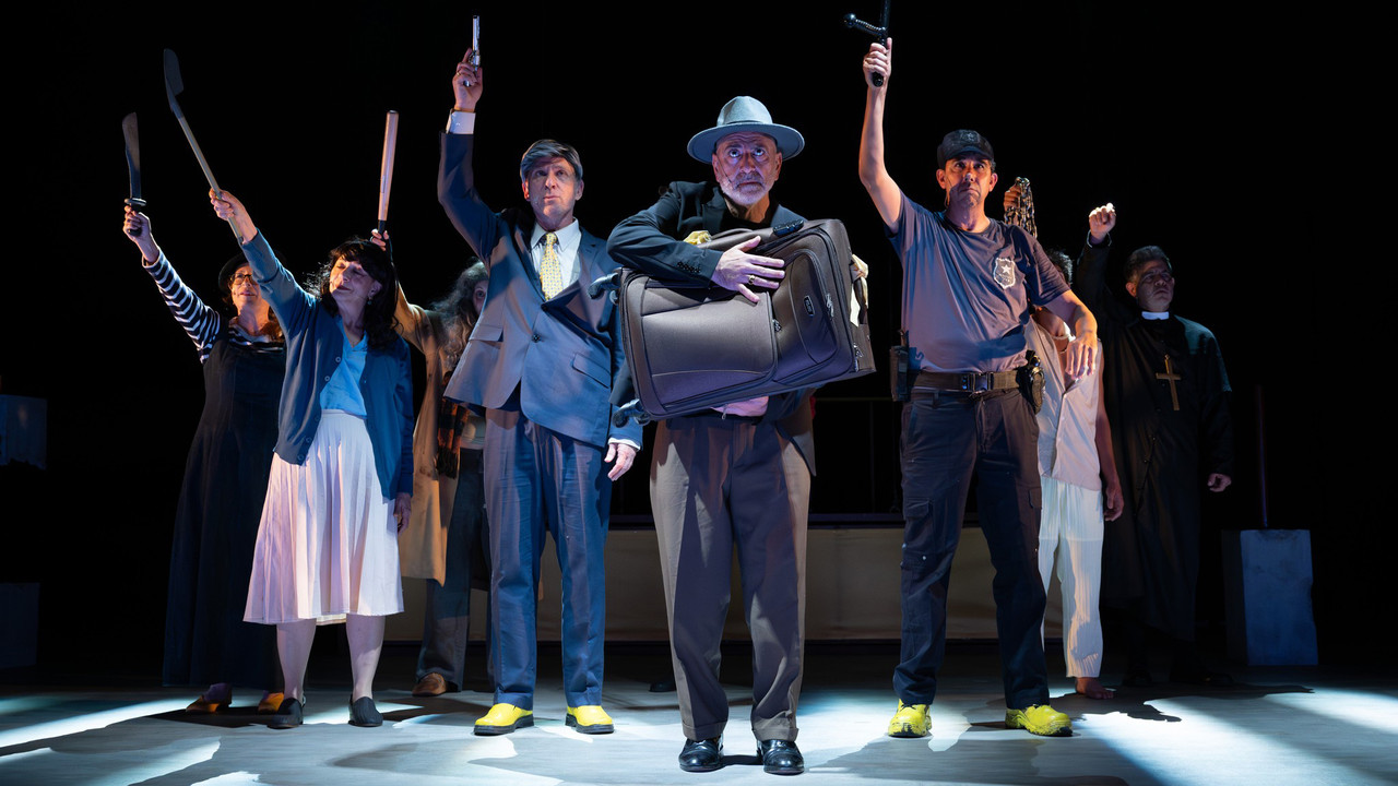 The Visit of the Old Lady backdrop