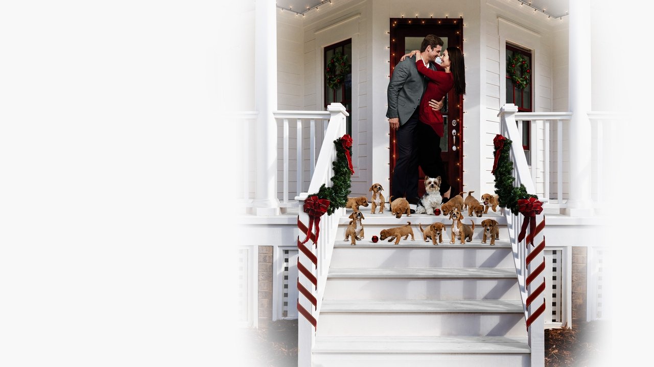 12 Pups of Christmas backdrop