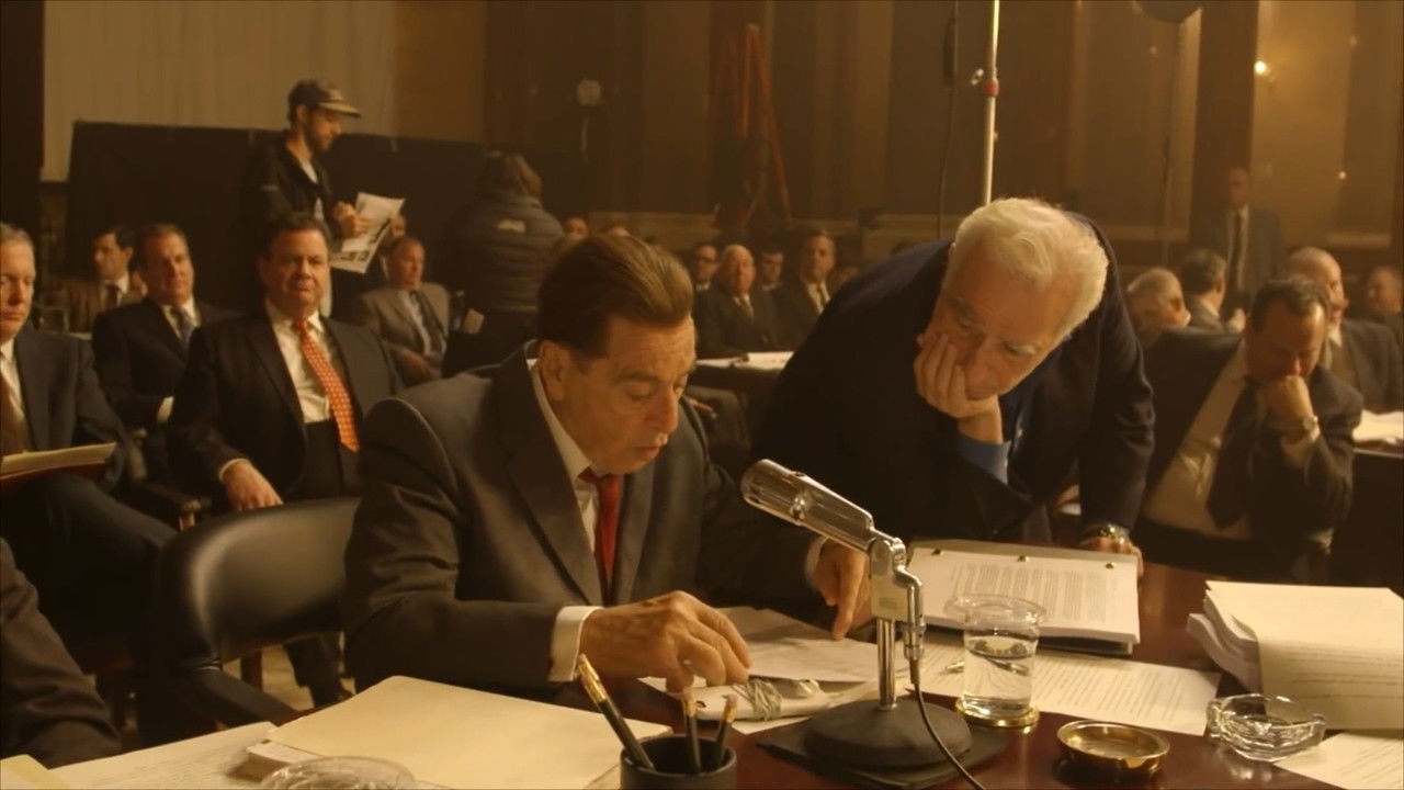 Making 'The Irishman' backdrop