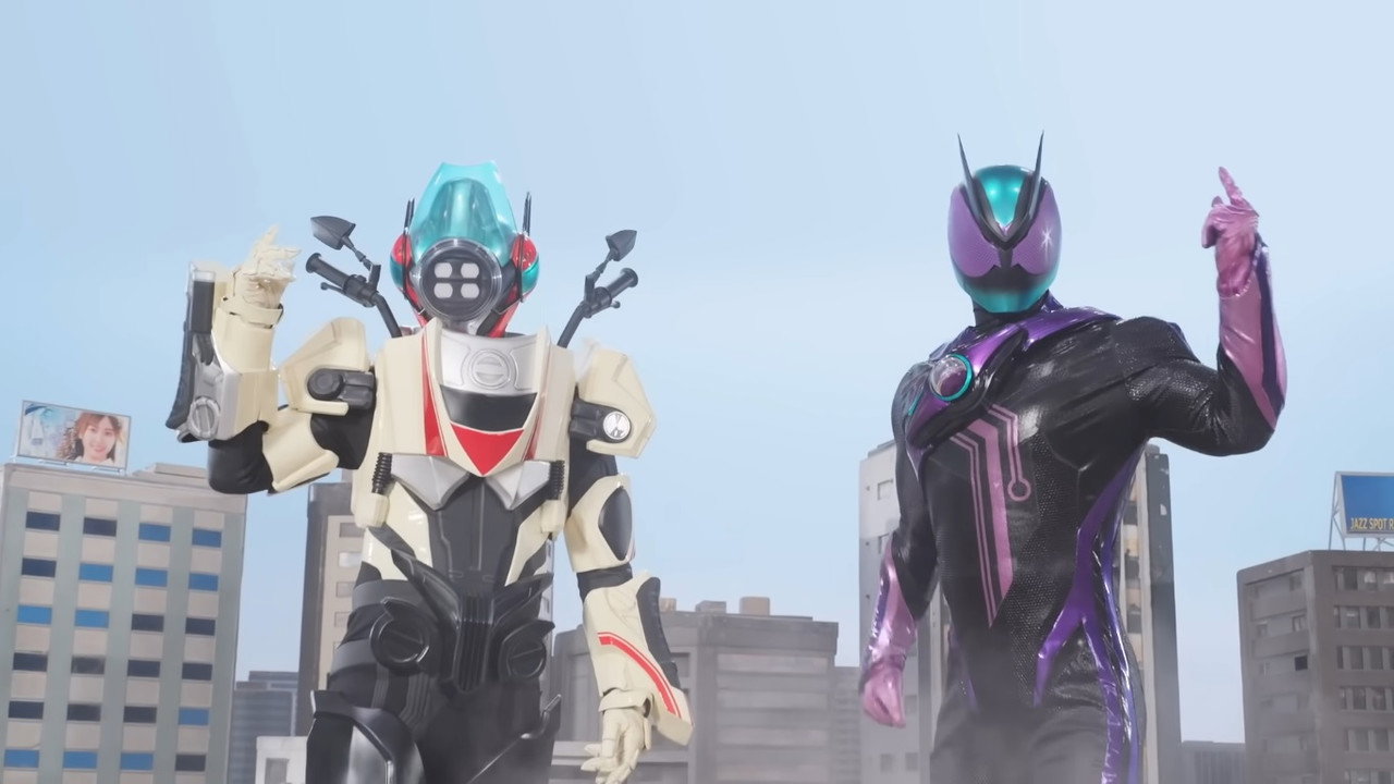 Kamen Rider ZEZTZ: Send 'Em Flying! Giant Robot CODE Zeroider!! backdrop