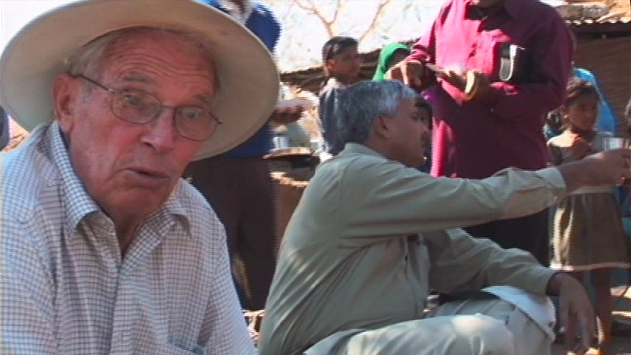 One Man, One Cow, One Planet backdrop
