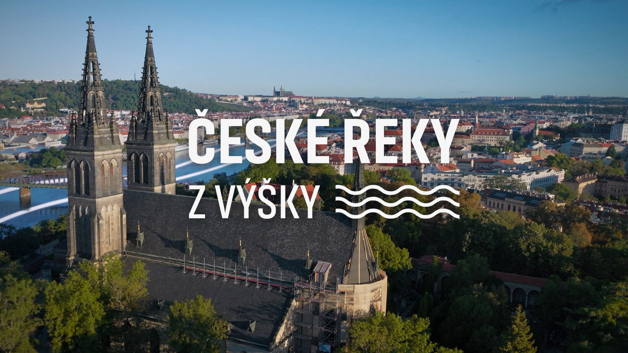 České řeky z výšky backdrop