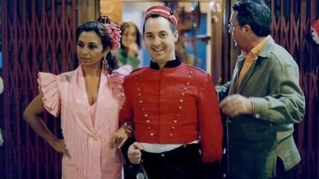 El botones Sacarino backdrop