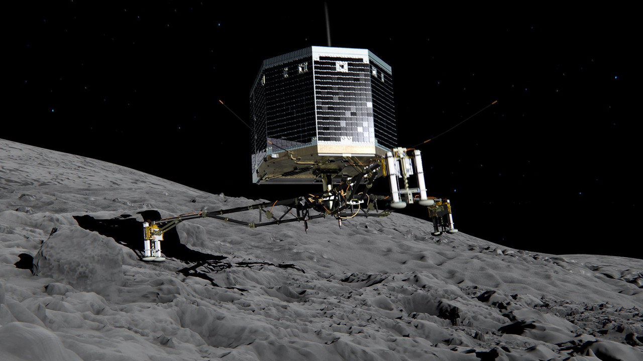 Landing On A Comet: Rosetta Mission backdrop