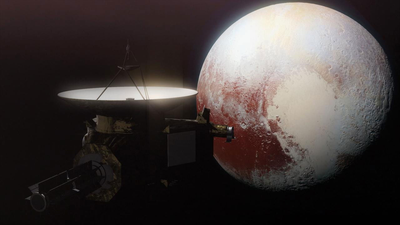 Zwergplanet Pluto - Entdeckung einer fernen Welt backdrop