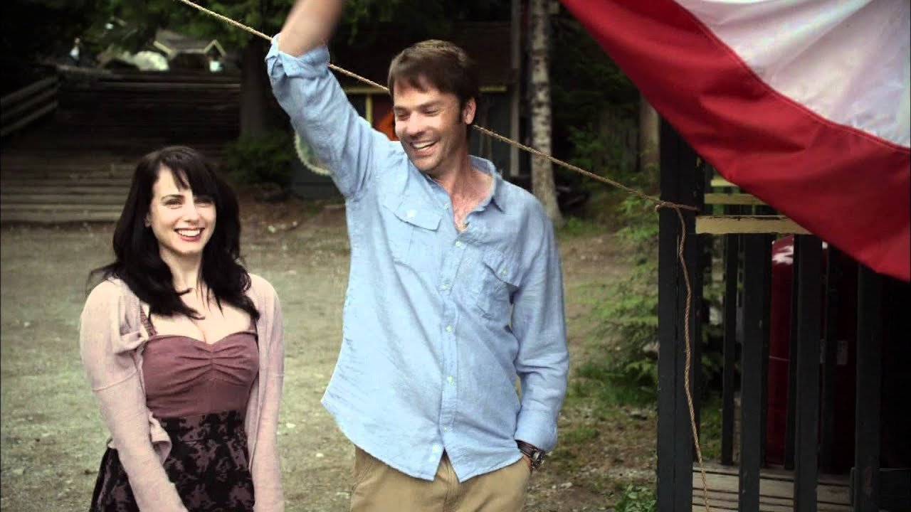 Kiss at Pine Lake backdrop