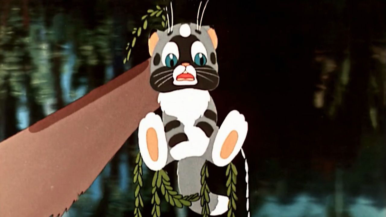 A Naughty Kitten backdrop