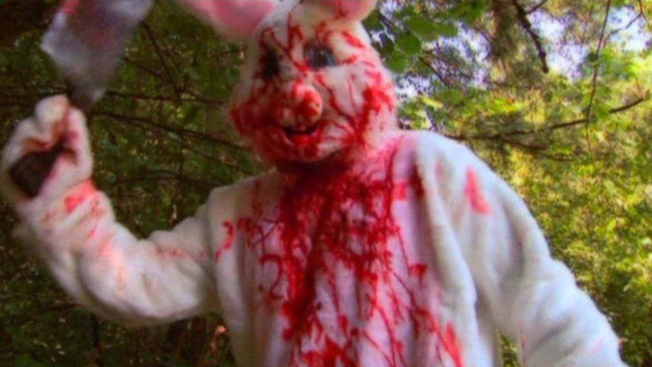 Easter Bunny Bloodbath backdrop