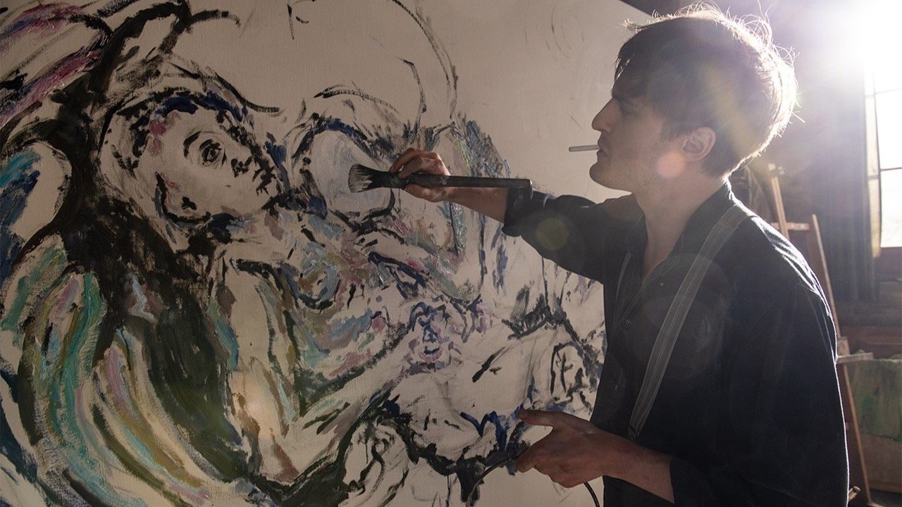 Alma and Oskar backdrop