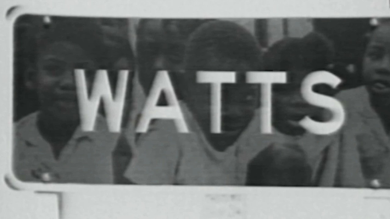 Remnants of the Watts Festival backdrop